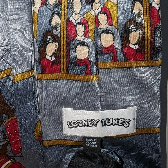 Looney Tunes Hockey Themed Tie - Picture 4 of 5